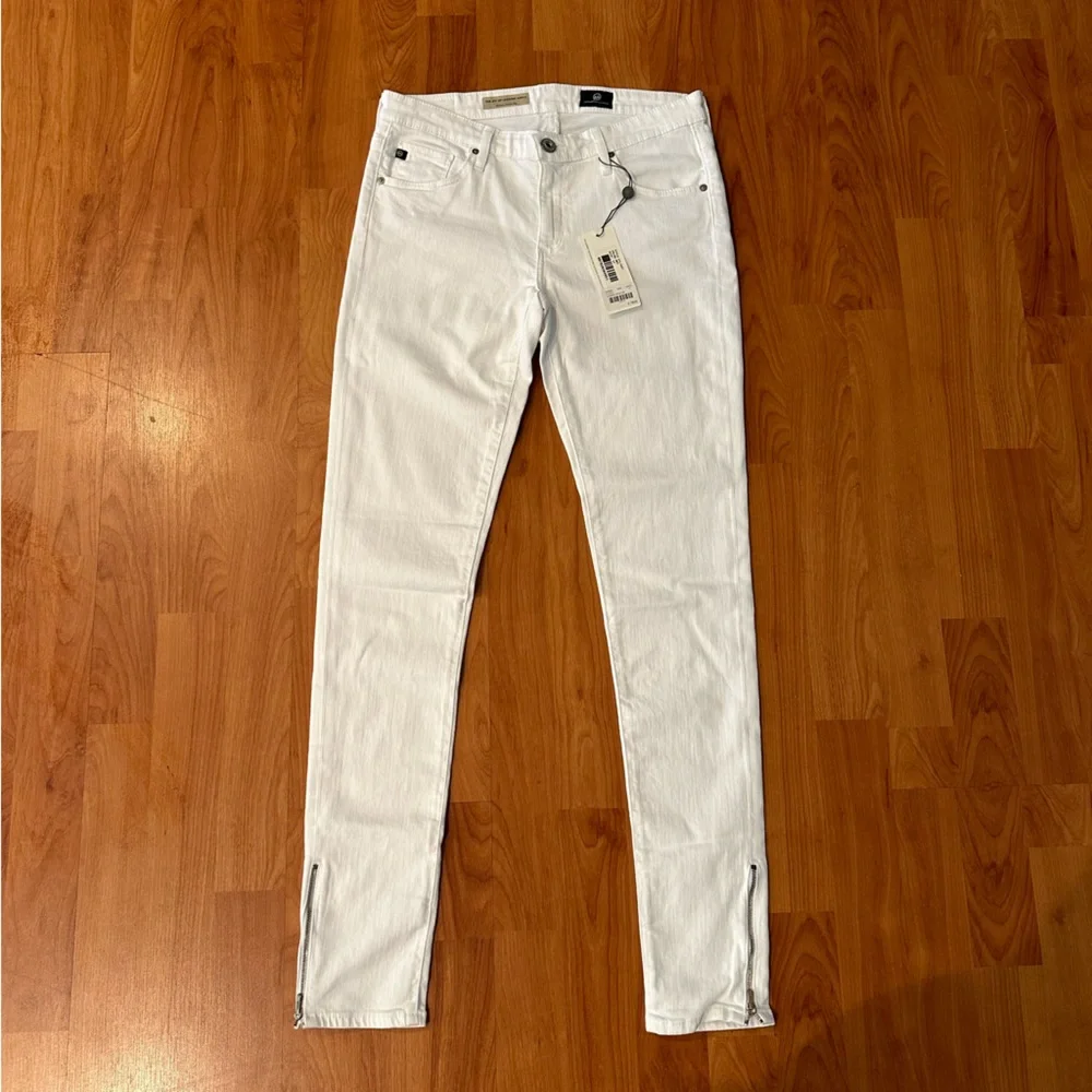 NWT AG jeans white ankle zip - Picture 3 of 9